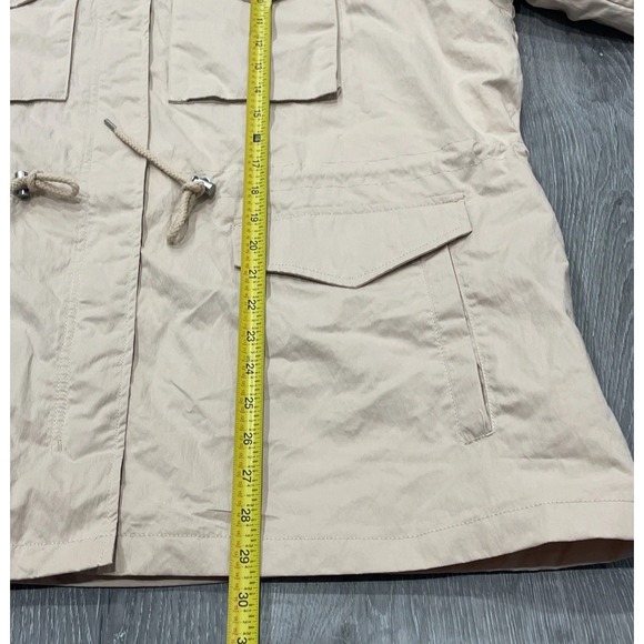 Levi's Women's 2XL Four Pocket Hooded Military Jacket Peach‎ Puree Pink NWT - Picture 10 of 16